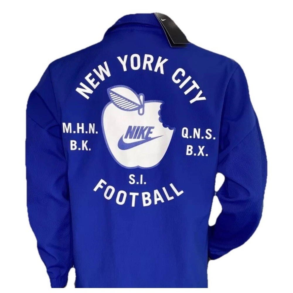 Nike New York City Big Apple Football Jacket AT6643-495 Navy Mens Sz S NWT